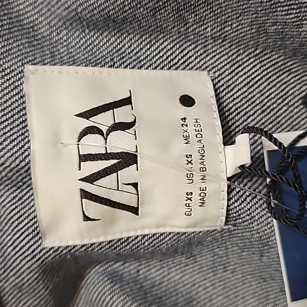 Zara Belted Button Front Denim Dress XS - Picture 10 of 15